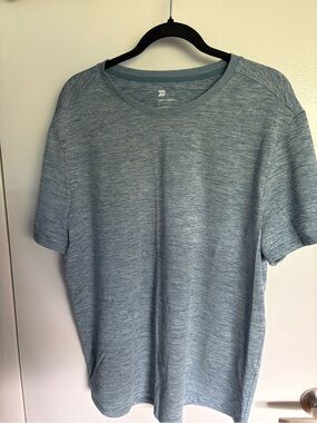 all in motion Heathered Light Blue Short Sleeve Performance Tee